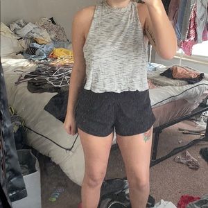 Open back lululemon shirt